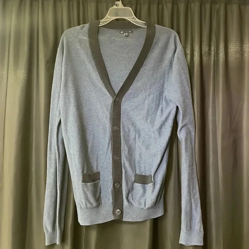 Mens GAP Blue‎ Cardigan M